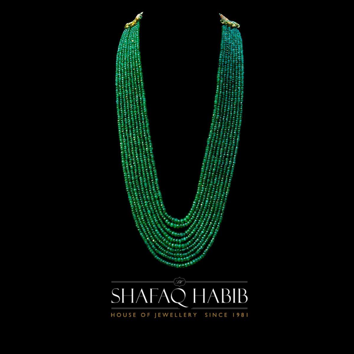 Emerald Necklace for women by Shafaq Habib