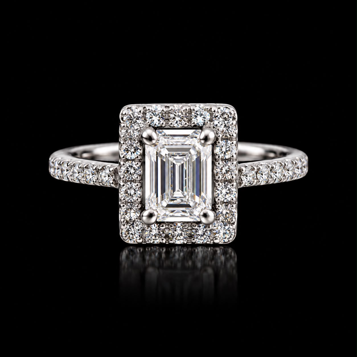 1.4ct Diamond Engagement Ring in 18k white gold 1.4ct Diamond Engagement Ring in 18k white gold by shafaq habib at best online prices in Pakistan